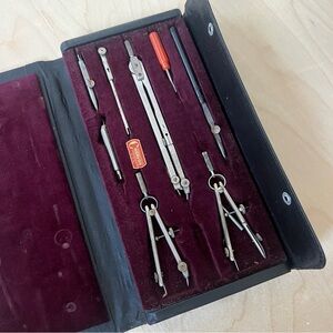 Vintage charvos drafting set